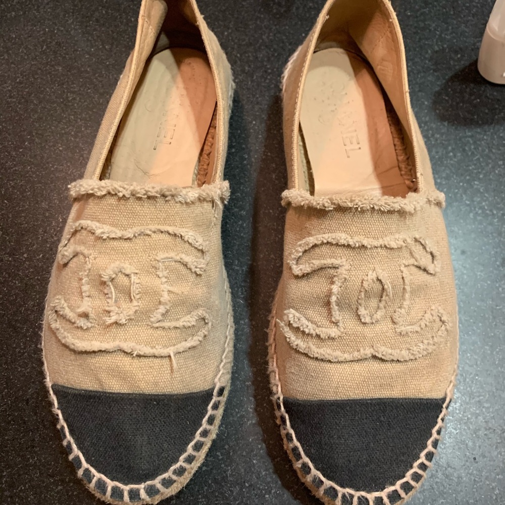 Chanel canvas espadrilles